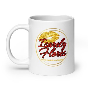 White glossy mug